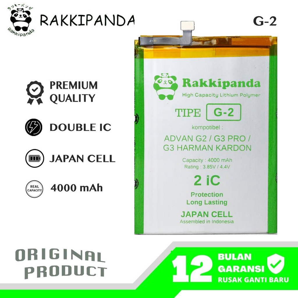 (R/K)- RakkiPanda - Advan G2 / G3 Pro 2020 / G3 Harman Cardon 6001 Batre Batrai Baterai