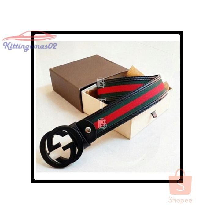 IKAT PINGGANG PRIA GESPER SABUK KTG2I371 GUCCI KULIT IMPORT