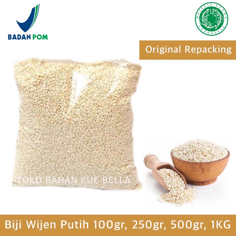 

BIJI WIJEN PUTIH 100gr / 250gr / 500gr (REPACK) Premium White Sesame Seeds