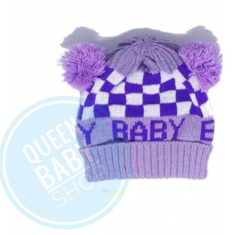 TOPI RAJUT Bayi POMPOM CATUR Topi Bayi Kupluk Bayi Kupluk Rajut Peci Anak Topi Rajut Anak