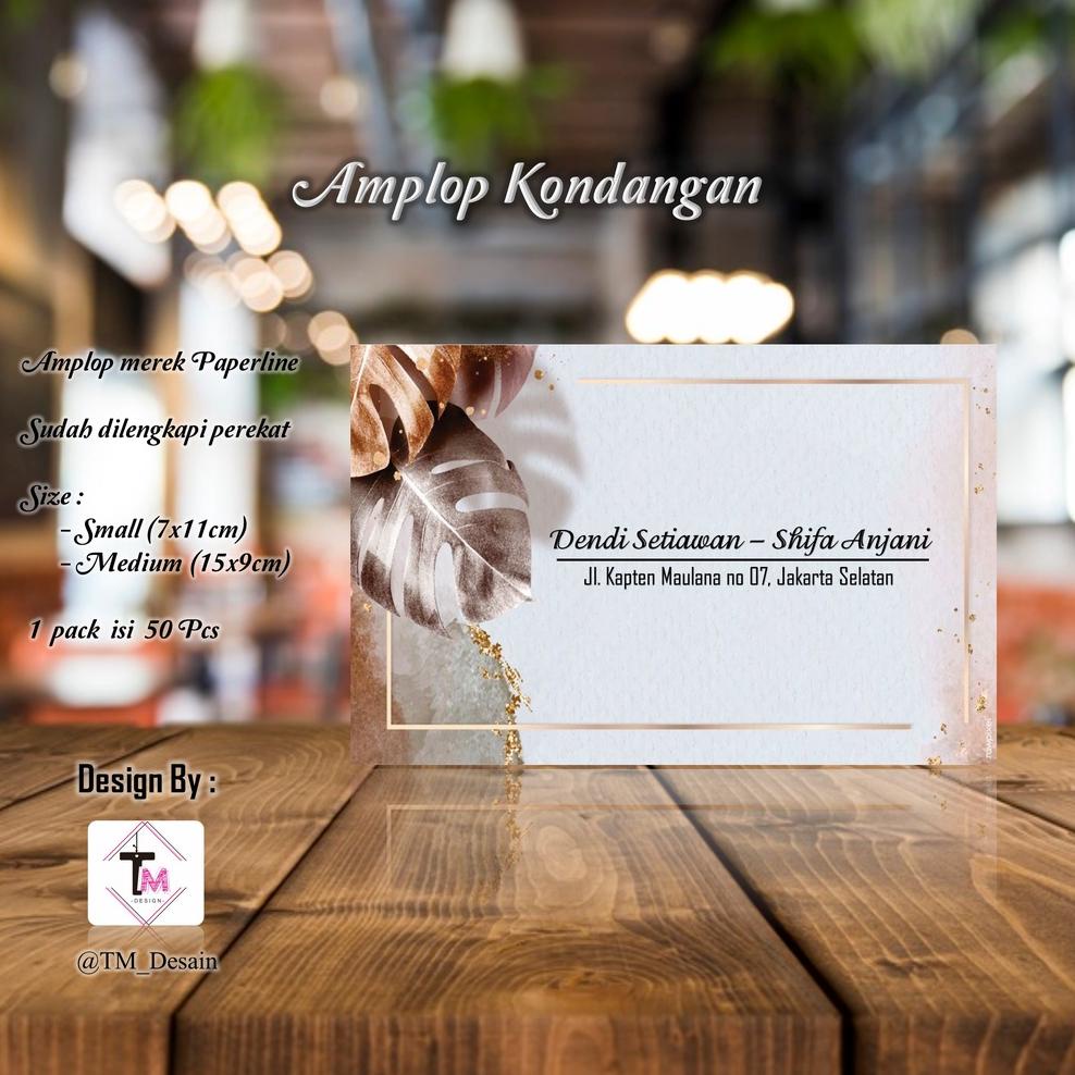 

READY Kode D36 - Amplop Kondangan / Amplop Nama / Amplop Desain - @TM_Desain isi 50pcs ♘ 879