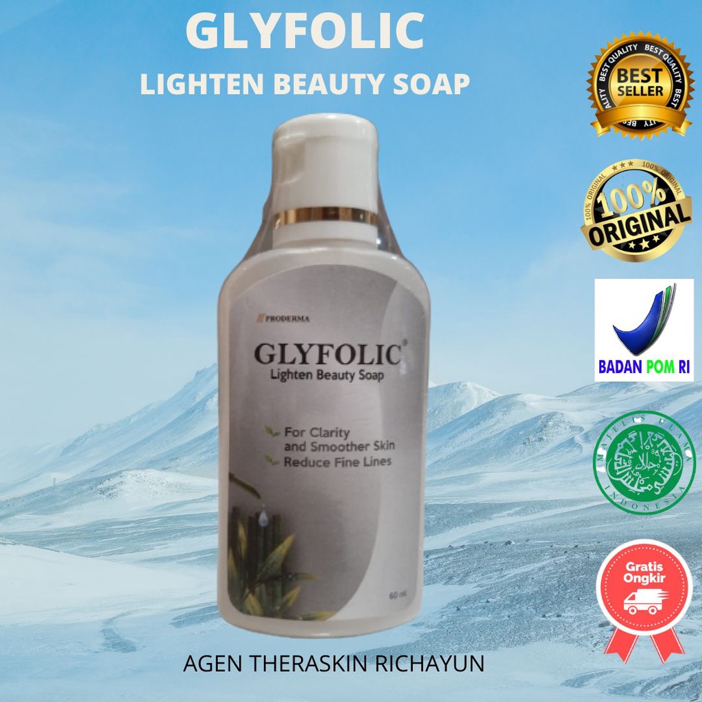 glyfolic lighten beauty soap 60 ml