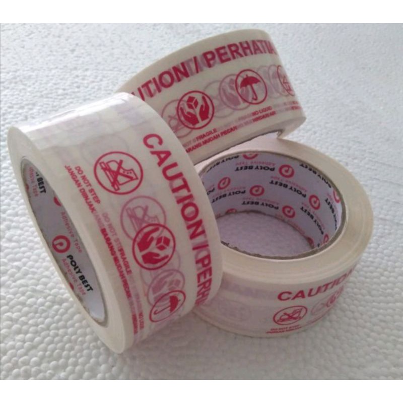 

Selotip / Lakban Fragile / OPP Tape Printing (48mm x 85 mtr)