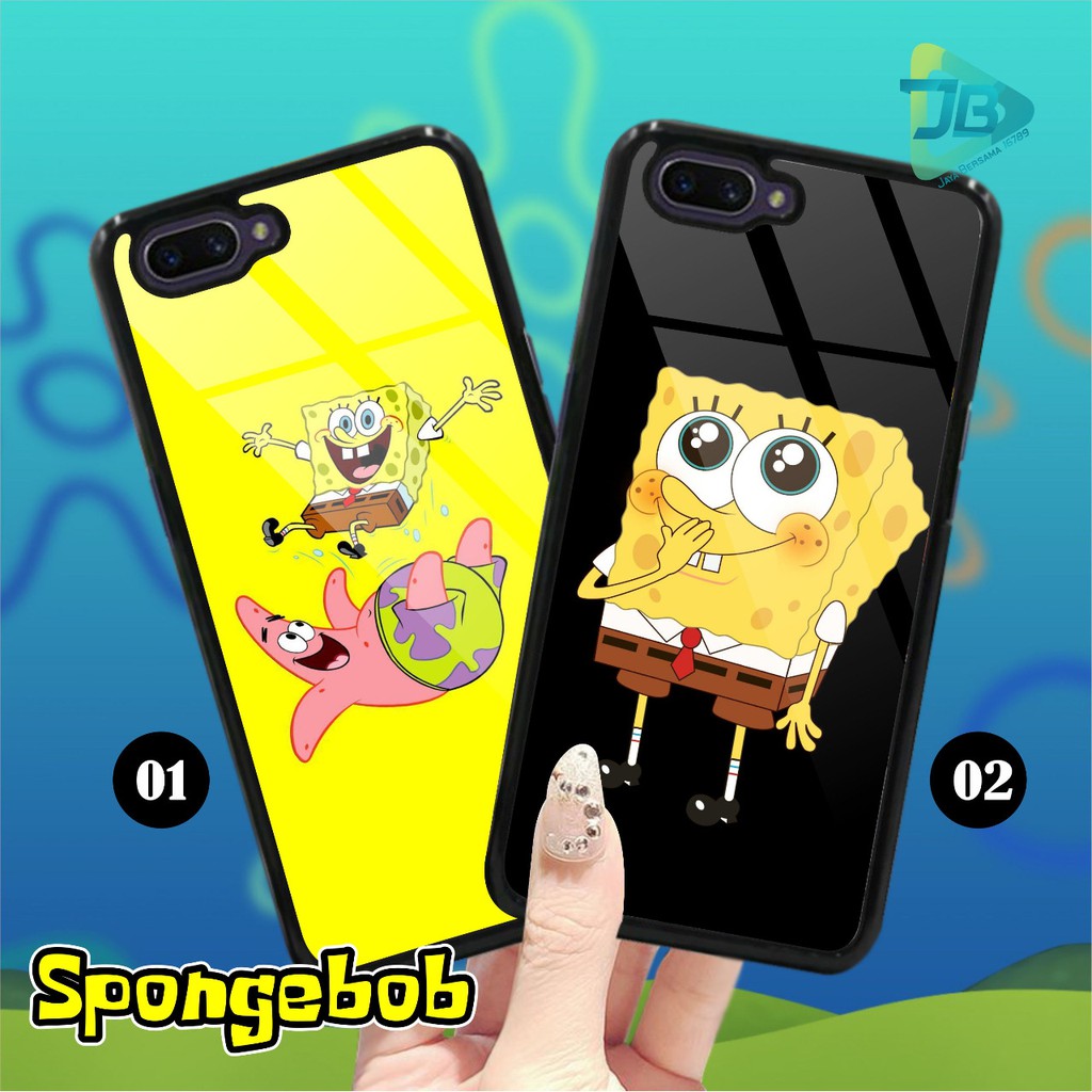 HARDCASE 2D GLOSSY SPONGEBOB OPPO VIVO XIAOMI SAMSUNG REALME IPHONE ALL TYPE JB4688