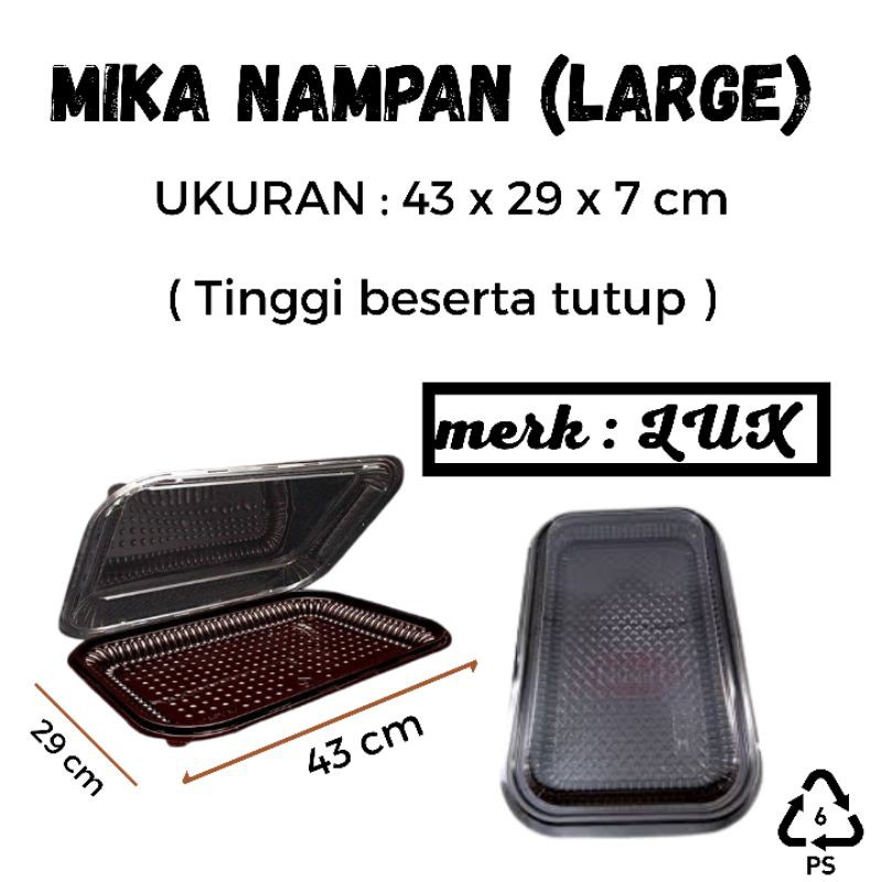 TERMURAH ECER Mika Nampan Large/mika kue besar/mika kue basah/kotak kue/ mika hantaran nampan kue