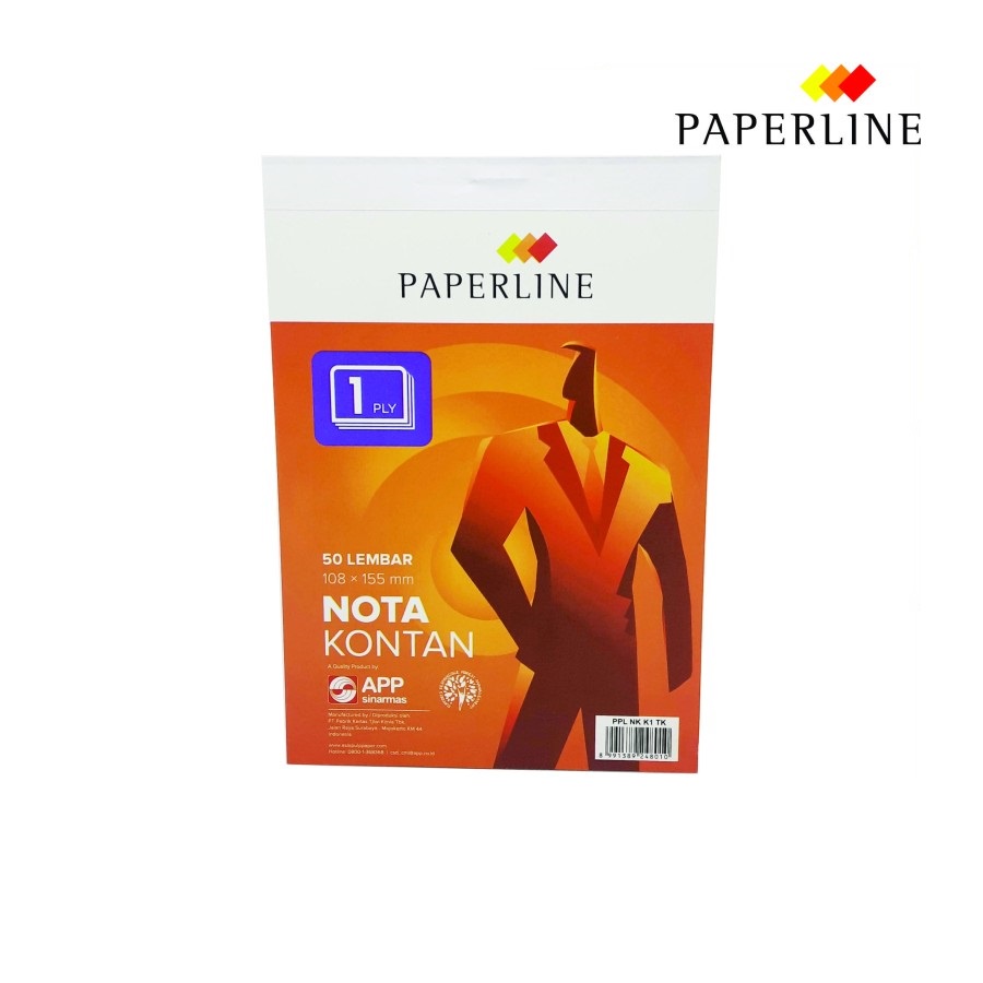 

Nota Kontan Paperline / PPL Kecil K1 Ply (1pk=10bh)