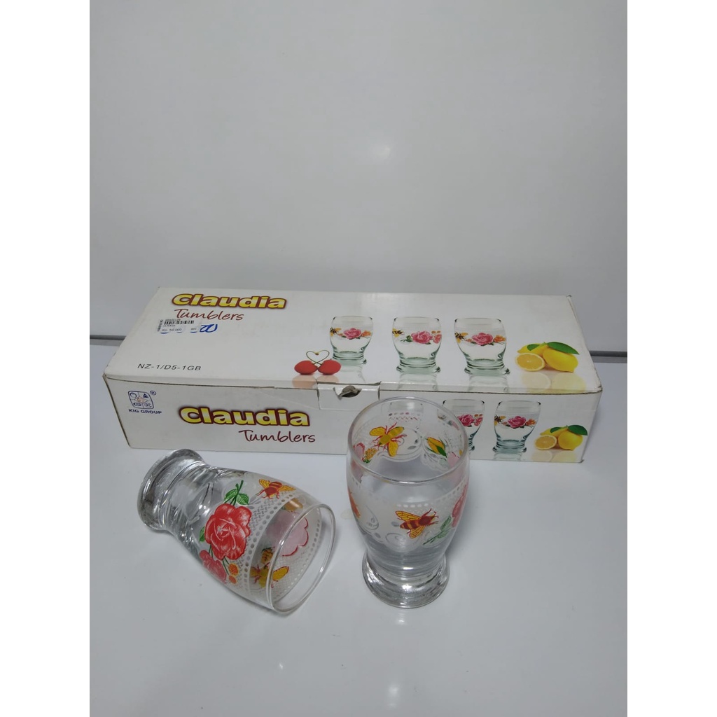 GELAS JUICE KACA / GELAS JUS KACA / GELAS KACA SET - KIG GROUP