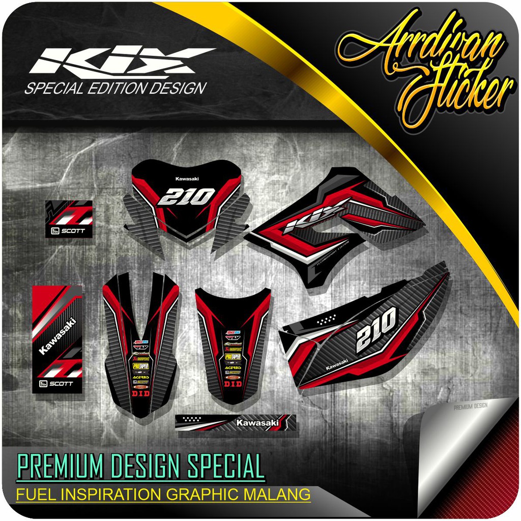 DECAL KLX 150 L / S / DECAL KLX LAMA