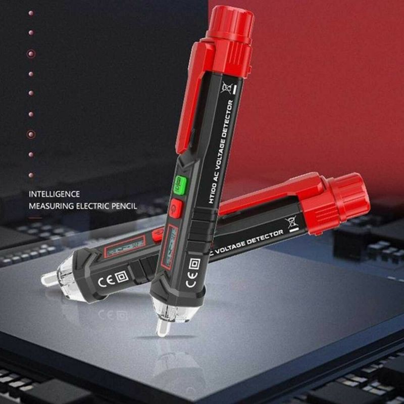 Tester Pen Non-contact With LCD Display Dual AC Voltage Alert Detector Tester Kabel putus