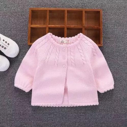 WK CARDIGAN RAJUT ANAK 2-4 TAHUN - 2-4 Tahun, Hitam