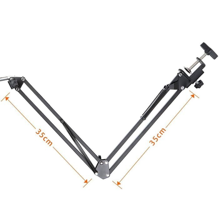 Condenser Microphone Stand Holder 360 Lazypod Clamp Professional Set - NB-35 - Black--TaffSTUDIO