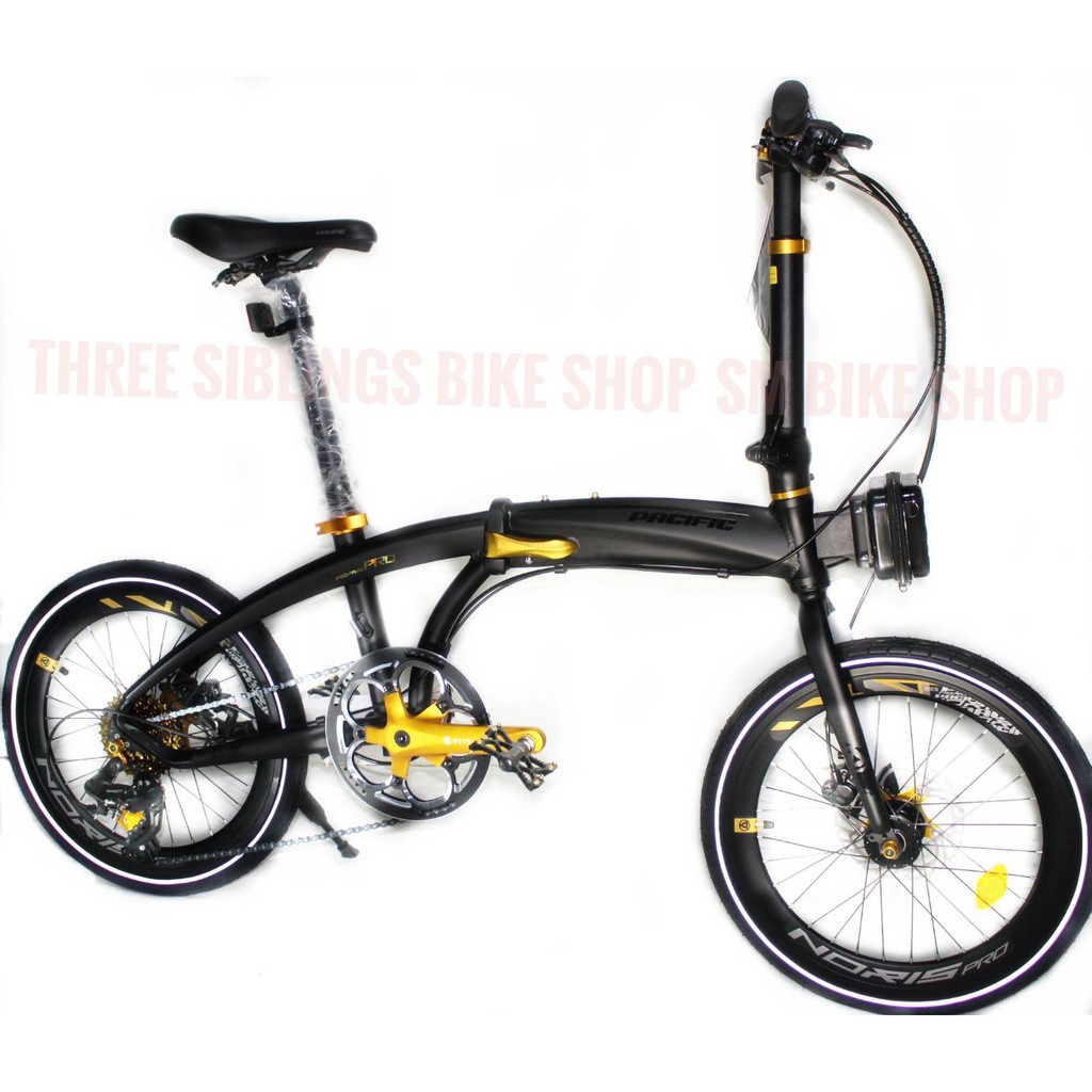 SEPEDA LIPAT PACIFIC NORIS PRO  WARNA GOLD BLACK LIMITED STOCK + TAS