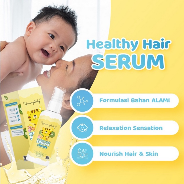 PERA645 YUMMYS BABY HAIR SERUM PENUMBUH RAMBUT BABY 60 ML EXP 02 2024