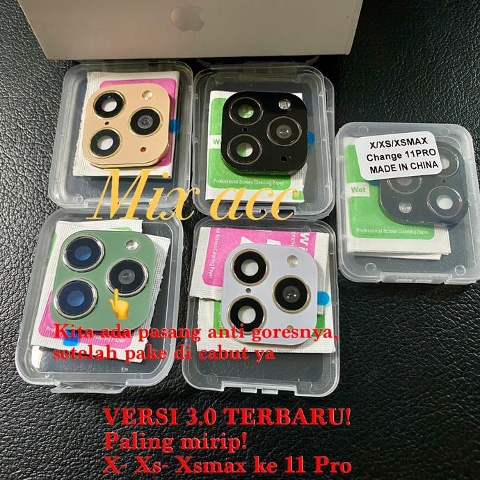 V3.0 FAKE Kamera belakang iPhone 11 Pro Max for iPhone X XS XS MAX - Gold