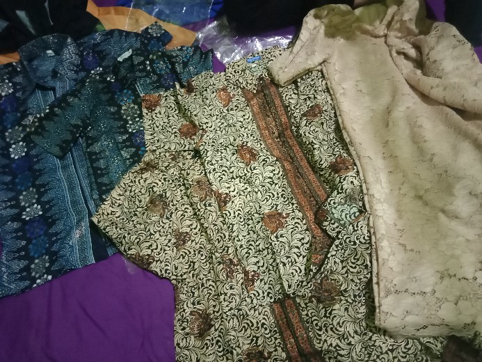 Baju Kebaya Couple Batik Modern / Baju Batik Couple / Couple Batik / Set Kebaya Tunik Brokat Modern