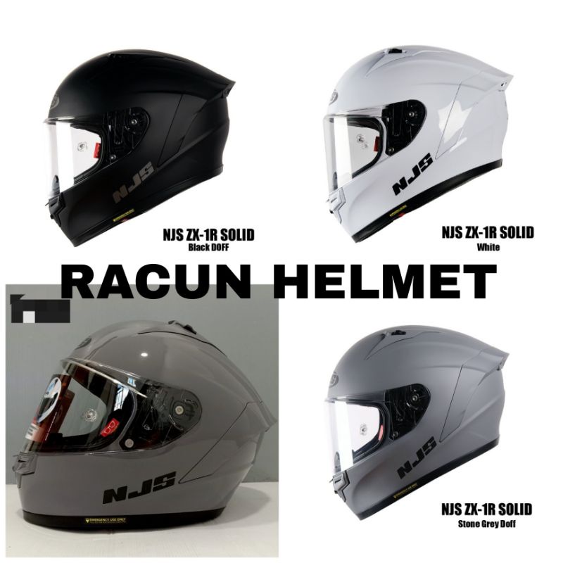 NJS ZX-1R & ZX- 1 SOLID WHITE|| zx-1 Zenith blue || zx-1 garuda || zx-1 barong || BLACK DOF || GREY 