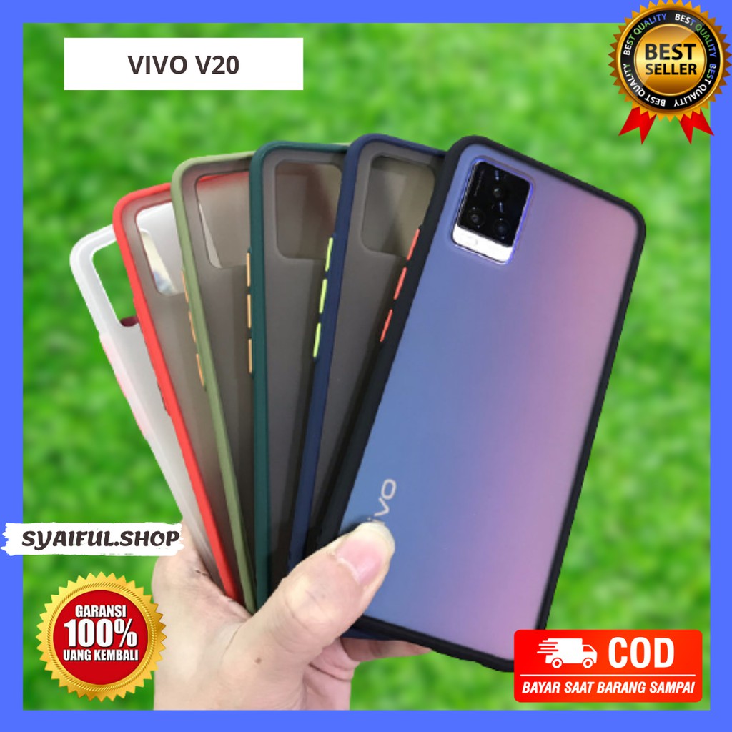 CASE VIVO V20 PREMIUM HYBRID CASE BLACK DOVE ANTI PECAH