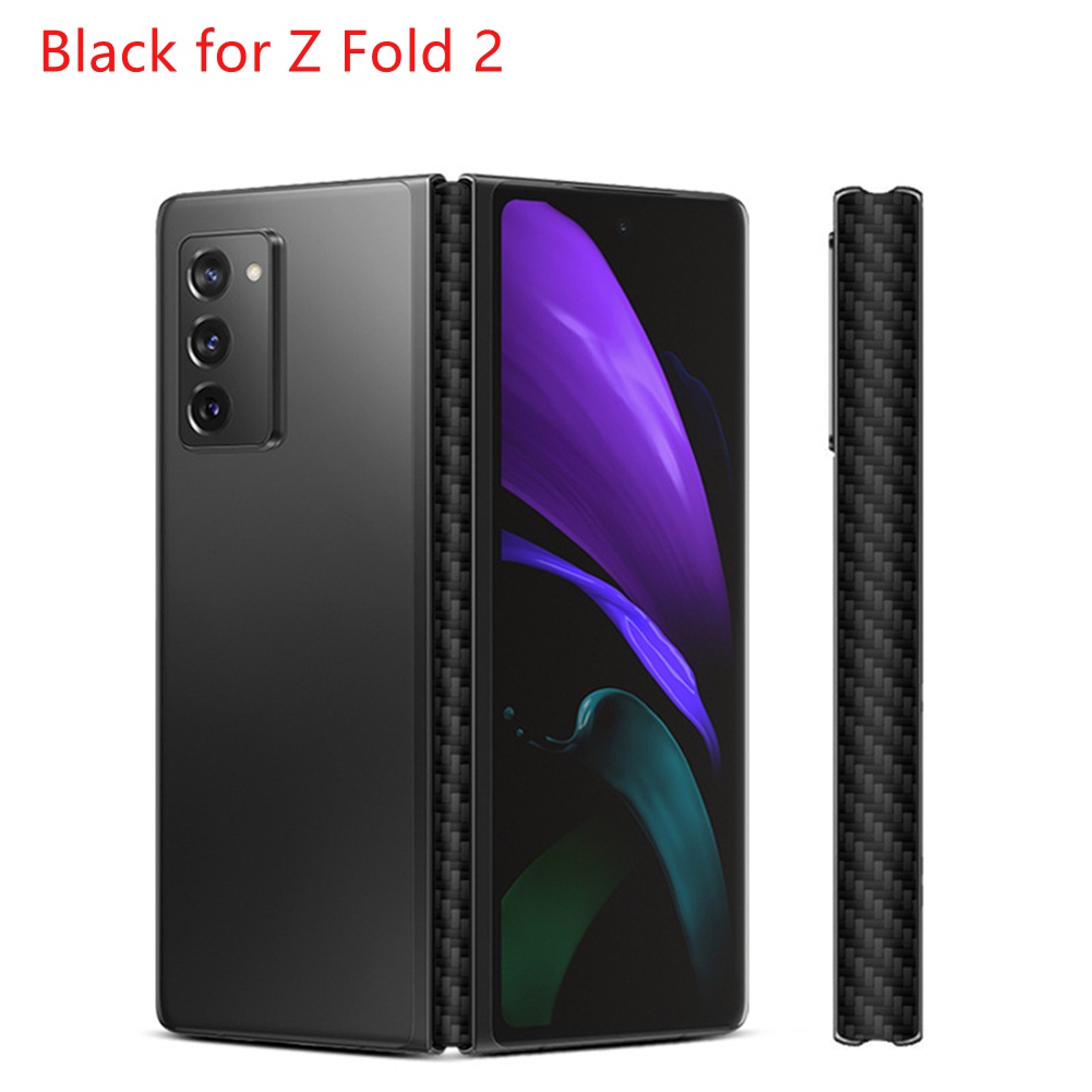 Stiker Film 3D Carbon Fiber Matte Untuk SAMSUNG Z Fold 2 3 4 W20 W2021 W22 Fro Galaxy Z Flip3 4 5G