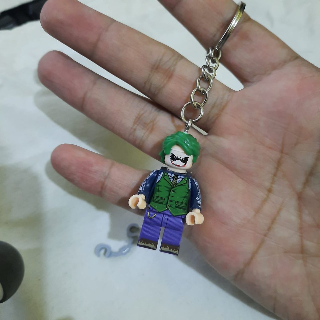 GANTUNGAN KUNCI KEYCHAIN LEGO MINIFIGURE DC JOKER THE DARK KNIGHT