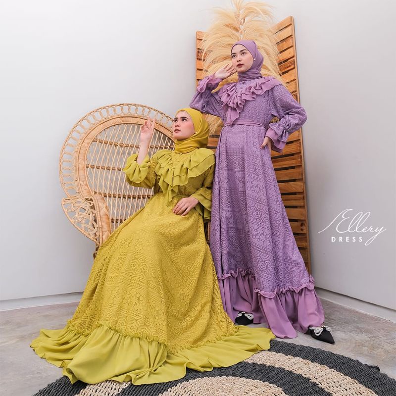 MK Ellery dress gamis brukat gamis kondangan gamis pesta MISSKAMIHIJAB