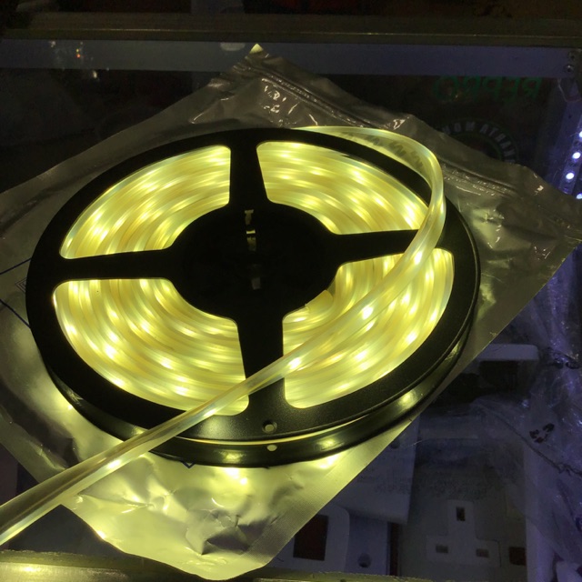 LAMPU LED STRIP FLEXIBLE 12 V 12VOLT 5050 OUTDOOR IP 44 WARM WHITE