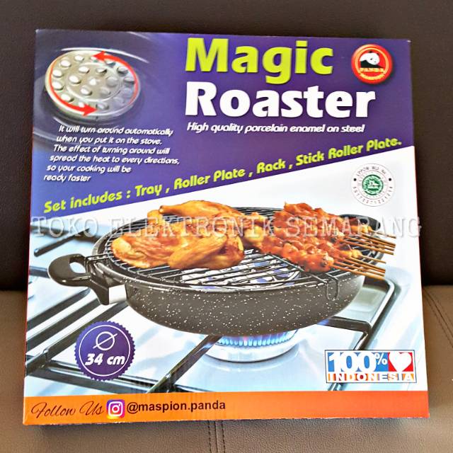 MASPION PANGGANGAN PEMANGGANG SERBAGUNA MAGIC ROASTER GRILL 34 CM