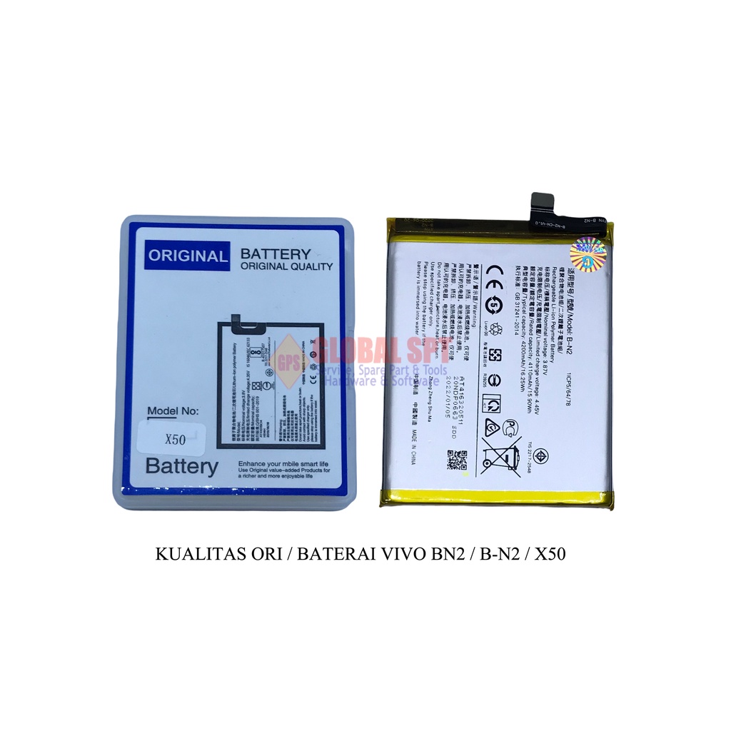 KUALITAS ORI / BATERAI VIVO B-N2 / BATRE X50 / BATERE