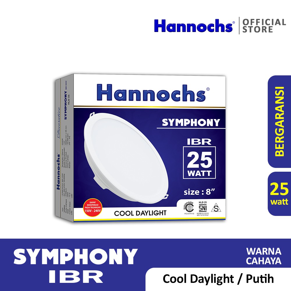 Hannochs Downlight LED Symphony 25 watt IBR CDL - Putih