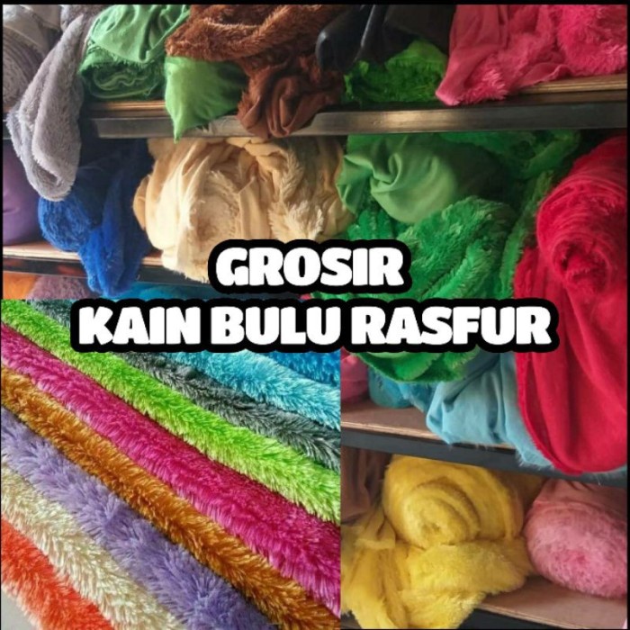 Kain Rasfur Per Yard Bulu Lebat Tebal 15mm 180x100Kualitas Premium Karindo lembut tidak rontok