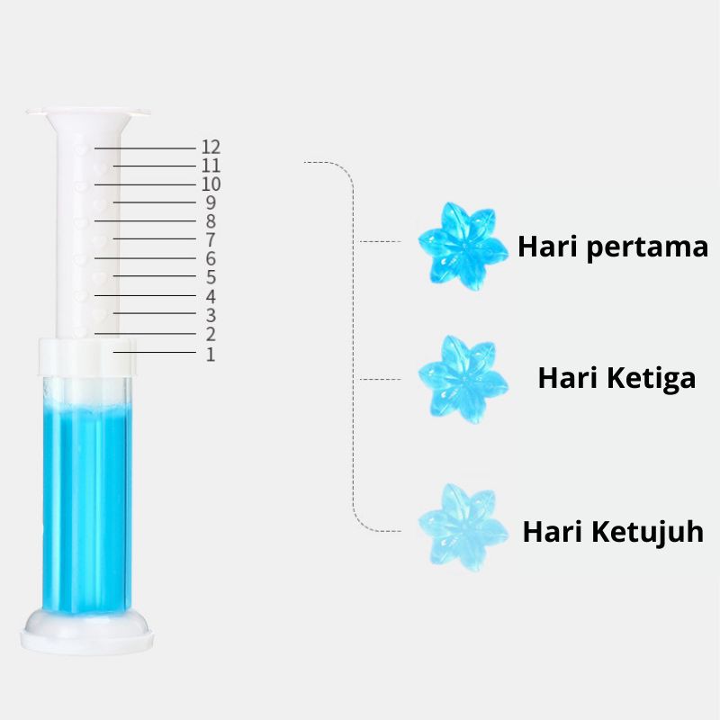 Gel Penghilang Bau Toilet Bentuk Bunga Pencet Praktis