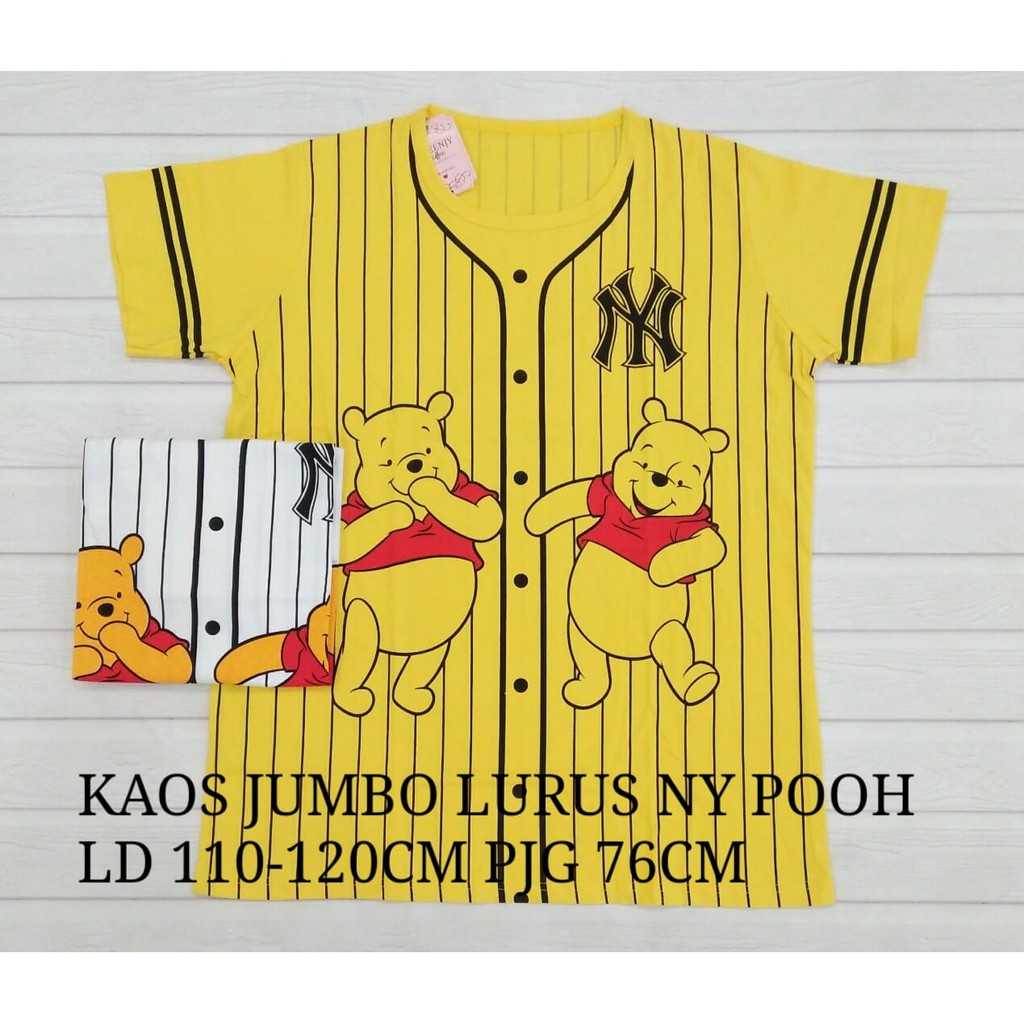 Kaos Jumbo Lurus NY Pooh | Kaos Jumbo Wanita Lurus NY Pooh