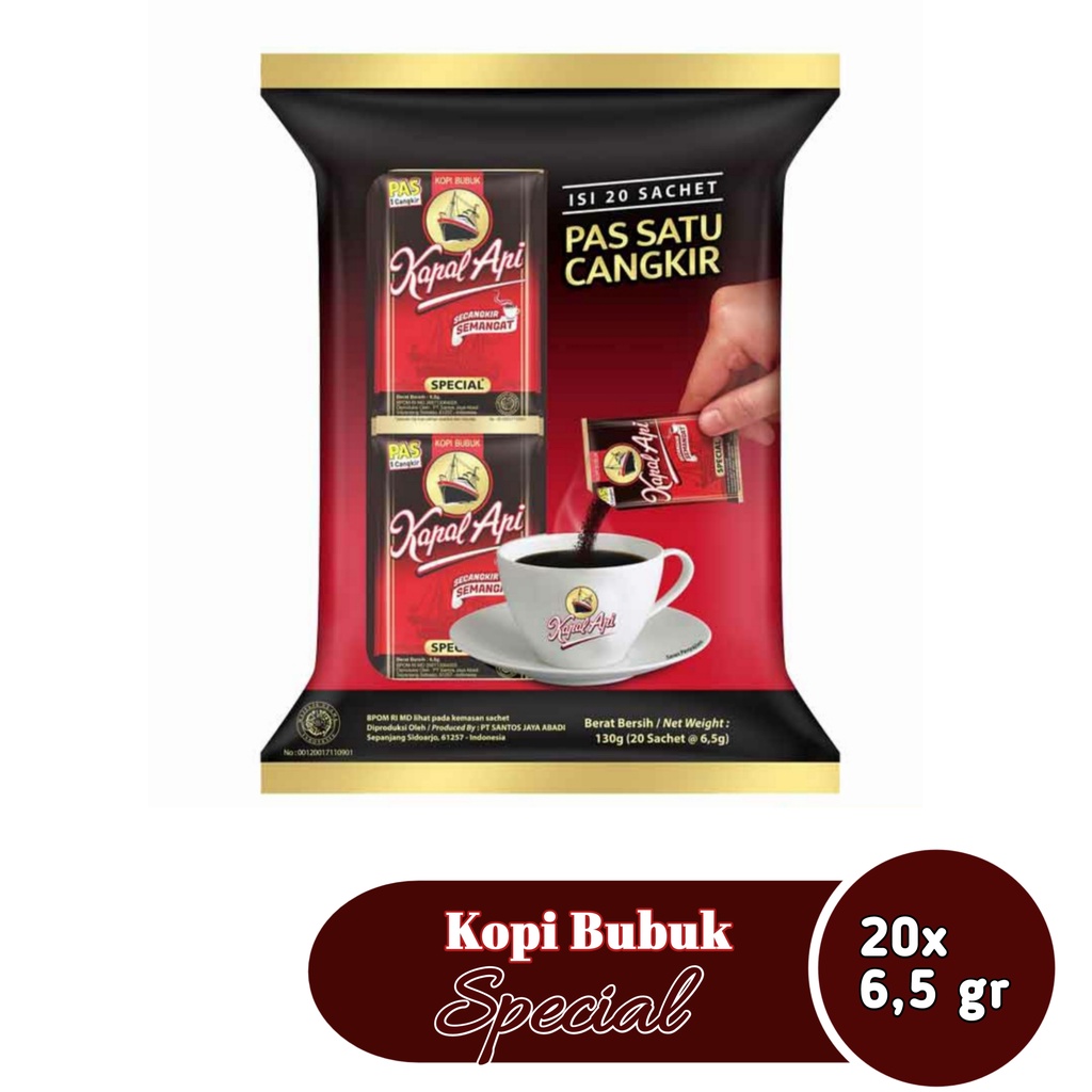 

Kapal api kopi bubuk special 20x7gr
