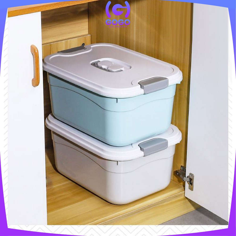 GOGO-C272 Container Box 3IN1 Storage Organizer Box / Tempat Penyimpanan Multifungsi Kontainer Plastik / Wadah Plastik Kotak Penyimpanan