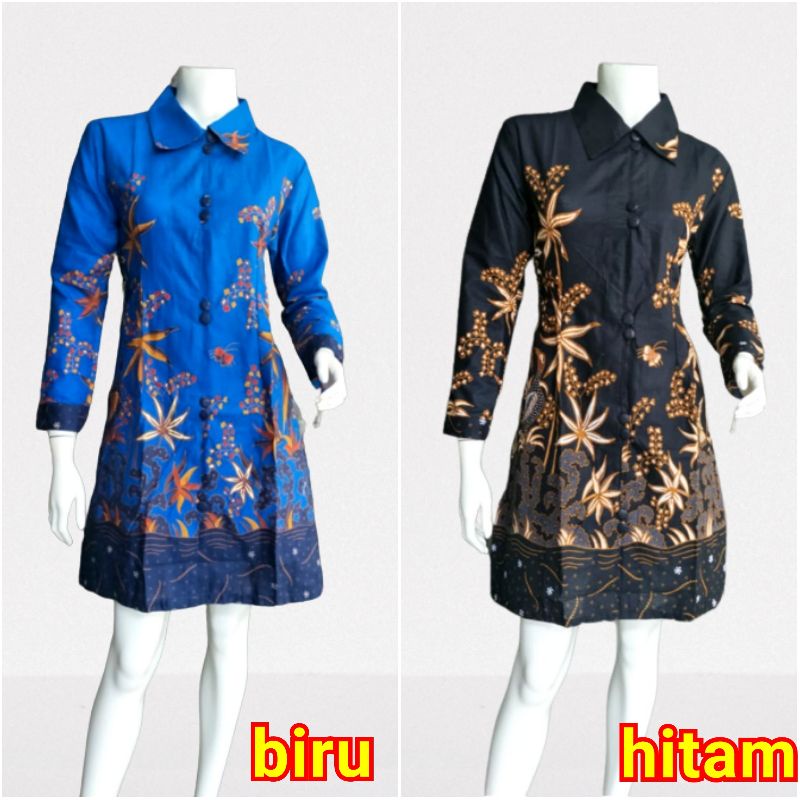 Tunik Kancing Depan Ada Jumbo Seragam