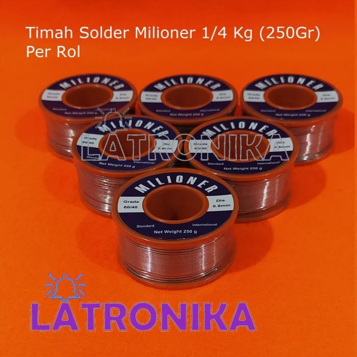 Timah Solder Timah Solder Milioner 250G Bersih 250 G Timah Milioner 1/4Kg 1/4 Kg