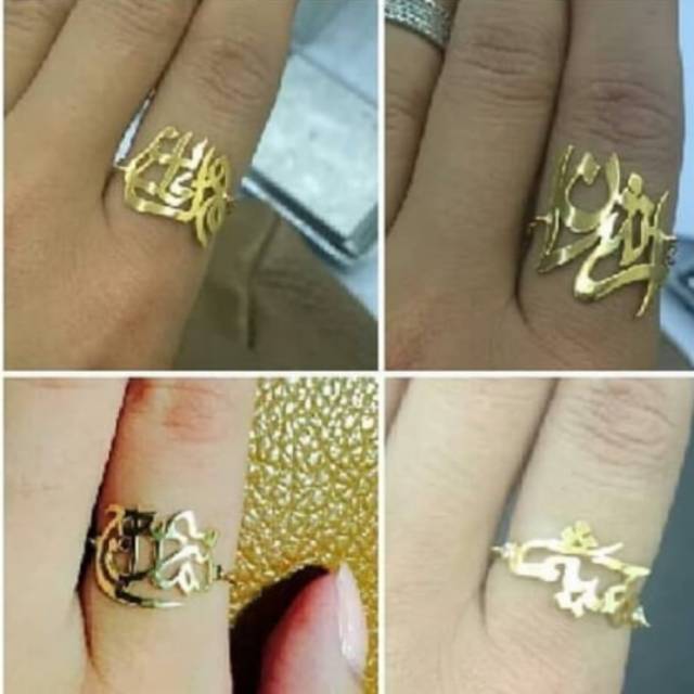 Cincin nama huruf Arab cincin cewek cincin murah