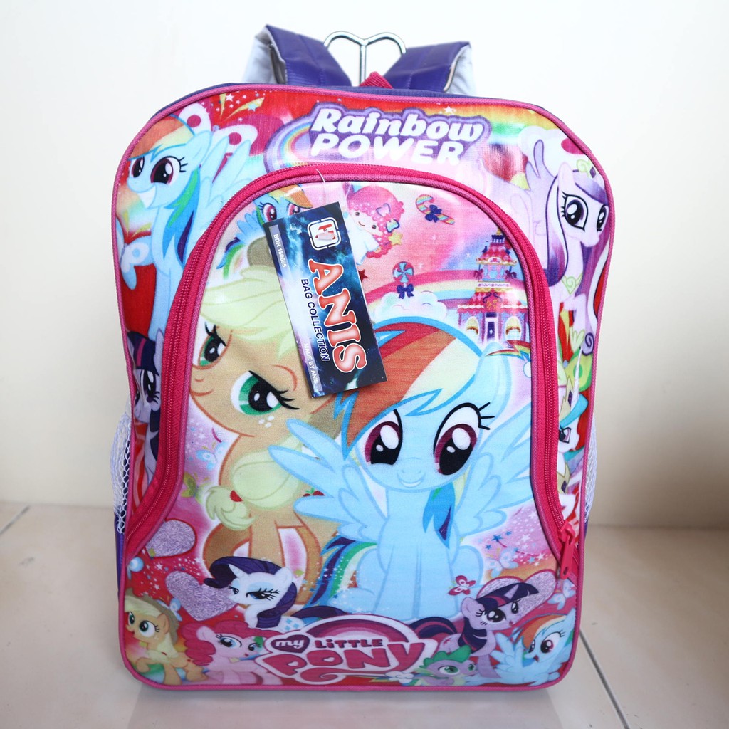 Ransel Anak Mika Pony Ungu Tas Sekolah TK Bagus Lucu Imut Murah Keren