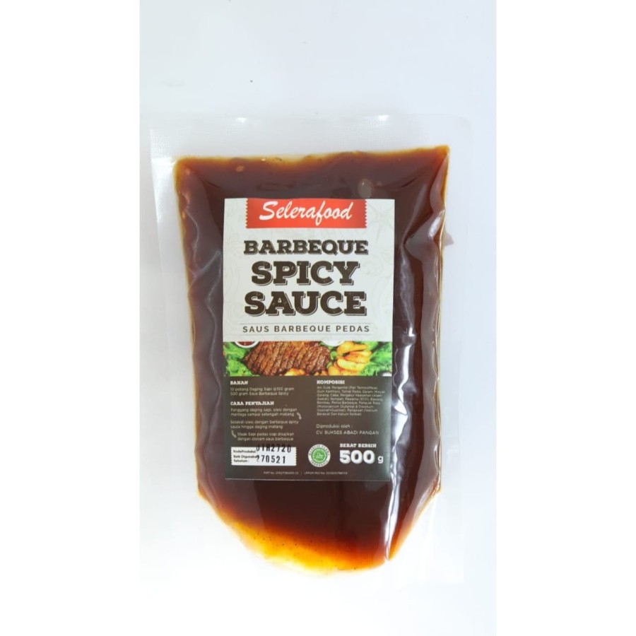 Barbeque Spicy Sauce - Saus Pedas BBQ Selerafood 500 gr/pack