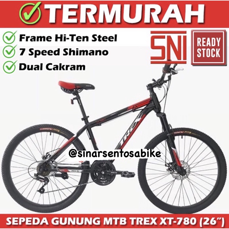 Sepeda Gunung MTB Trex XT 780 26"