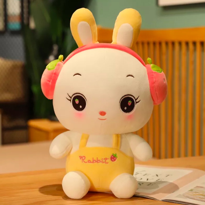 Boneka kelinci rabit impor earphone 45Cm kado ultah pig rabbit kado souvenir