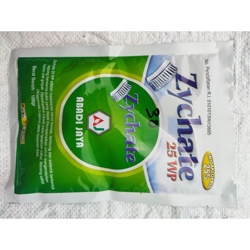 zychate 25wp kemasan 100gram.imidakloprid25%
