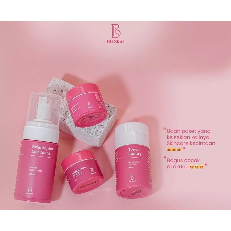 Jual BG SKIN WHITENING PAKET WHITENING LUXURY / BEAUTY GLOW / BG SKIN ...