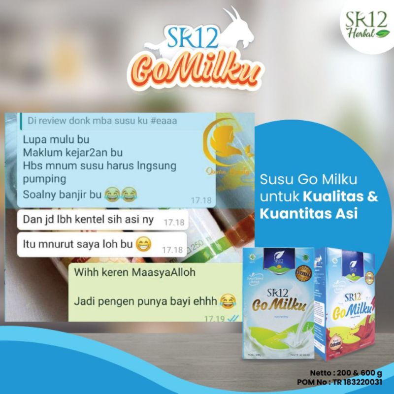 SR12 Susu Go Milku Pelancar Asi