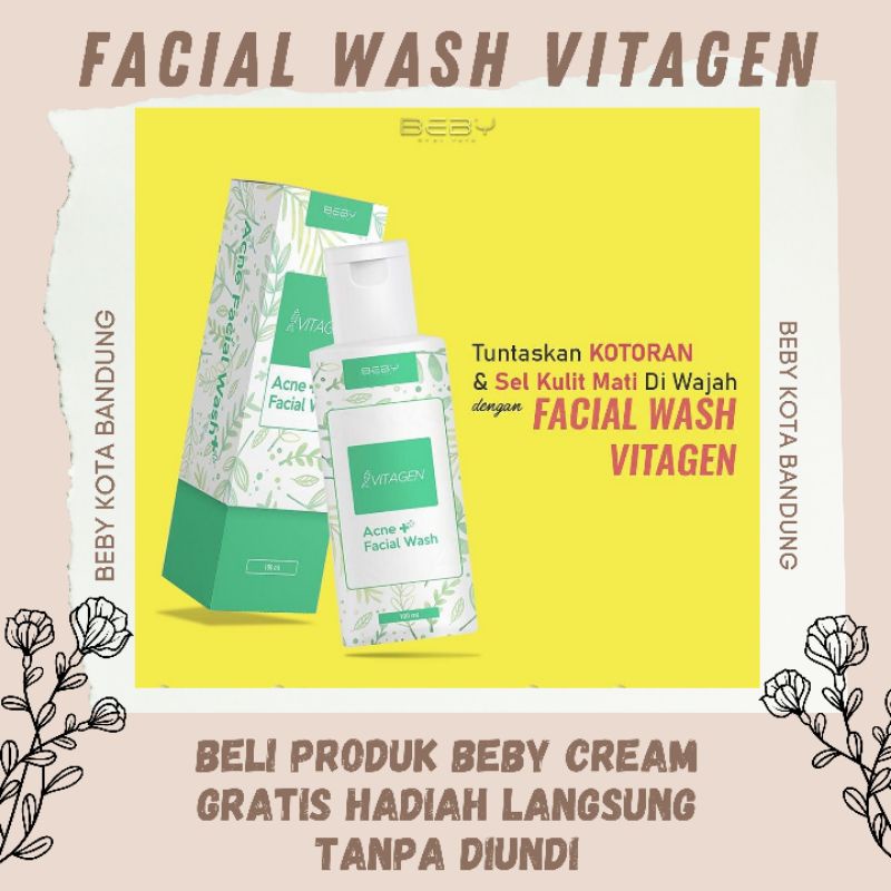 FACIAL WASH ACNE VITAGEN NEW