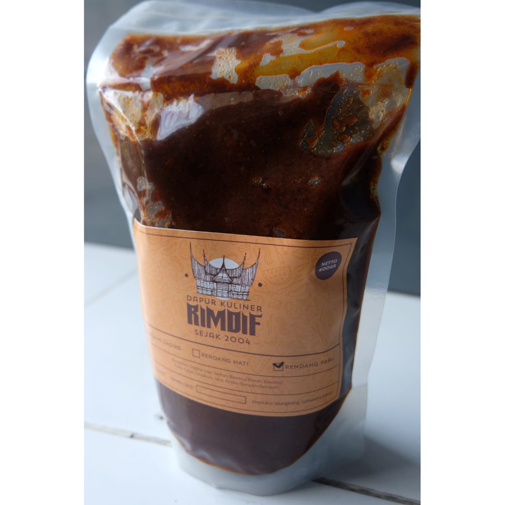 

Rendang Paru Sapi RIMDIF Khas Minang - 750 gram