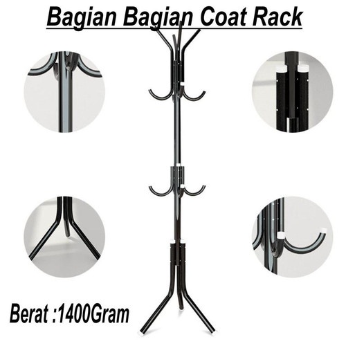 BARANG BARU Rak Gantung Hijab Berdiri Aesthetic Anti Karat Gantungan Berdiri Stand Hanger Aesthetic Stand Hanger Coatrack Gantungan Baju Jaket Topi Tas Multifungsi laris_unik