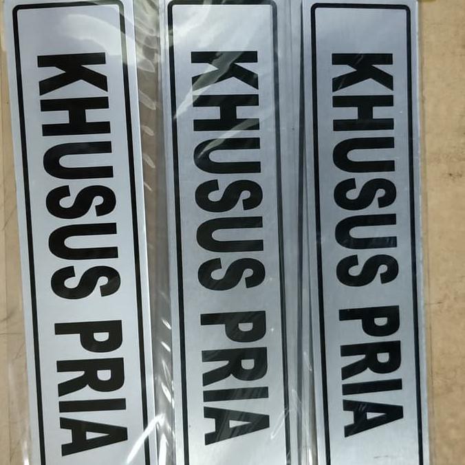 

STICKER ALUMUNIUM KHUSUS PRIA / STIKER LABEL TEMPEL TERLARIS