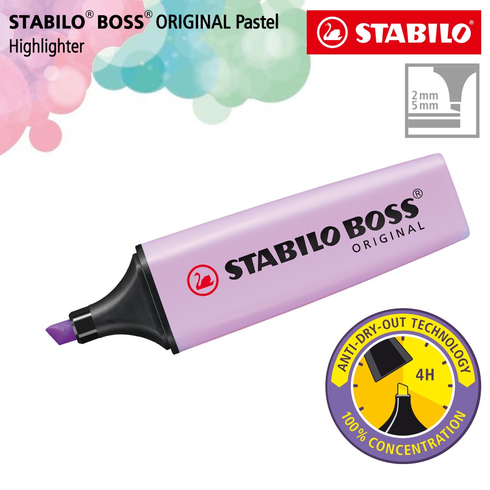 STABILO BOSS Pastel Lilac Haze Highlighter Original 
