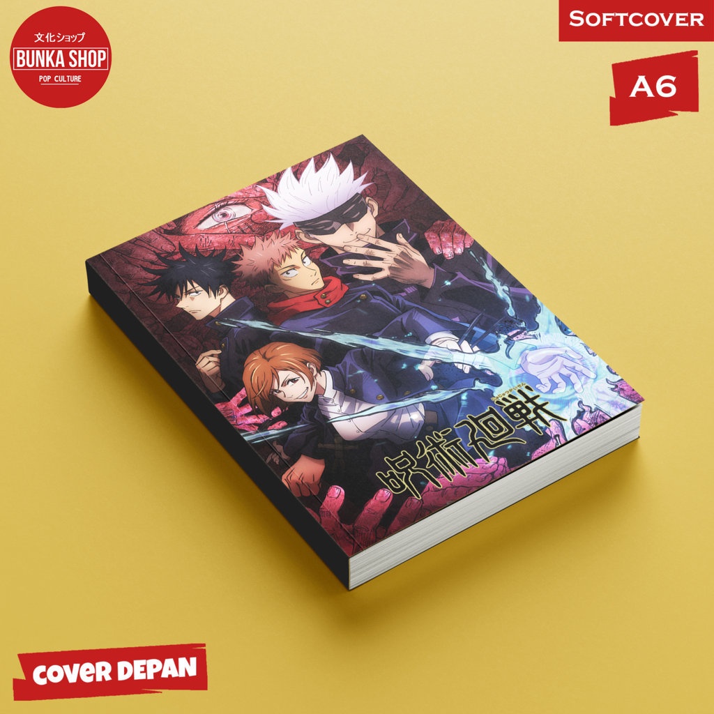 Jual Pocket Note Anime Jujutsu Kaisen Season 1 Softcover A6 Buku Tulis