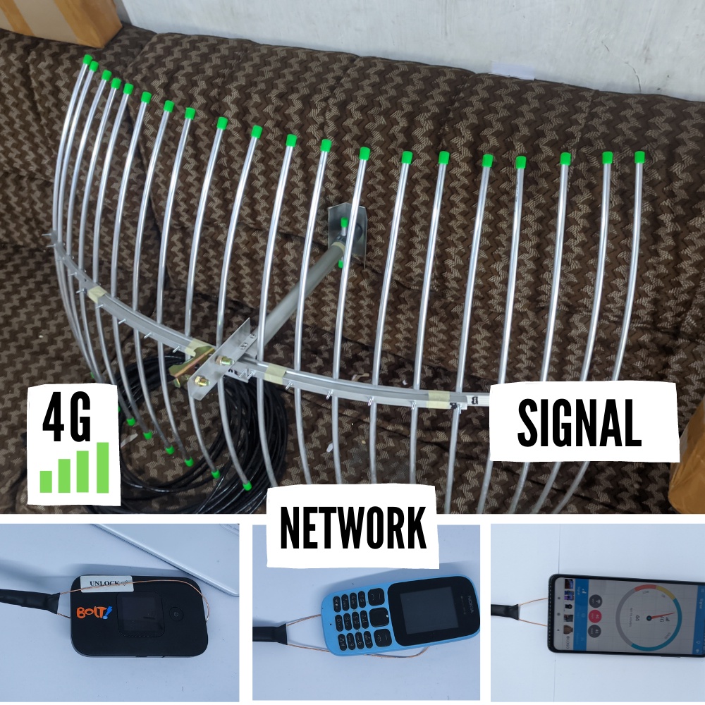 ANTENA ALAT SINYAL HP KABEL 15 M/ANTENA 4G3G/ MIFI/MODEM YAGI GRID INDUKSI